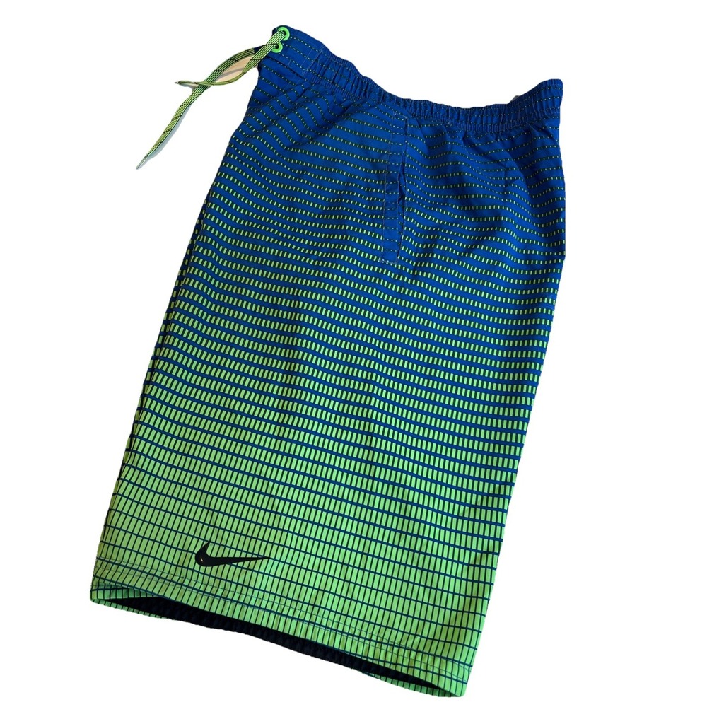 NIKE Board Short Graphic Grid Design Lined Men's SMALL 10 Inch